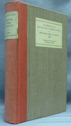 Item #64549 The History of the Damnable Life and Deserved Death of Doctor John Faustus 1592...