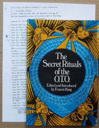 Item #64656 Secret Rituals of the O.T.O. [ OTO ]. Aleister CROWLEY, Edited and, Francis King