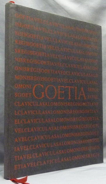 Item #64753 The Book of the Goetia of Solomon the King; Translated into English Tongue by a Dead Hand and Adorned with Divers Other Matters Germane Delightful to the Wise. Aleister CROWLEY, Commentary Introduction.