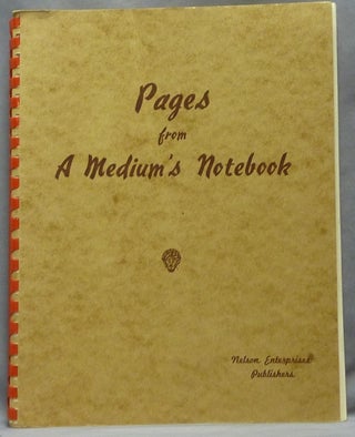Item #64783 Pages From A Medium's Notebook; [ Cold Reading ]. ANONYMOUS, Robert Nelson