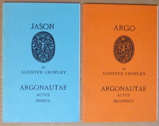 Item #64876 [ The Argonauts ] Jason, Argonautae Actus Primus AND Argo, Argonautae Actus Secundus...