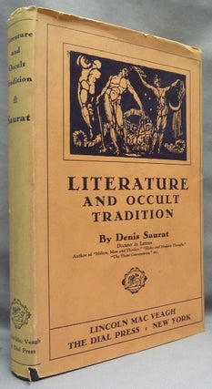 Item #64898 Literature and Occult Tradition. Studies in Philosophical Poetry. Occultism, Poetry,...