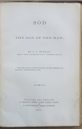 Sod, The Mysteries of Adoni AND Sod, The Son of the Man ( Two Volumes in One ).