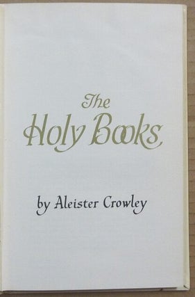 The Holy Books.