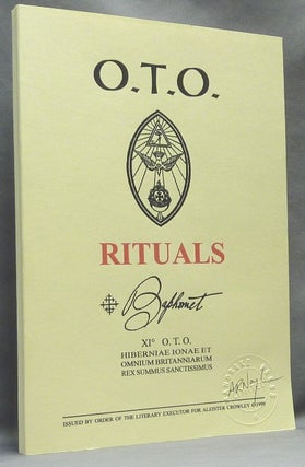 Item #65408 O.T.O. Rituals [ OTO Rituals - BLANK BOOK ]; Issued by the Order of the Literary...