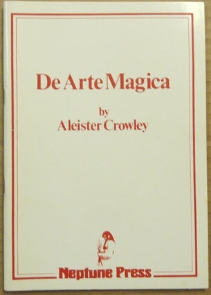 Item #65420 De Arte Magica. Aleister CROWLEY, Frater N