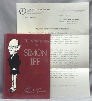 Item #65460 The Scrutinies of Simon Iff. Edited, signed Martin P. Starr
