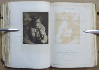 The Works of Aleister Crowley. Traveller's Edition. With Portraits [ The Collected Works of Aleister Crowley ] (3 Volumes in 1 in Vellum).