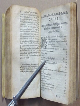 La Royalle Chymie de Crollius, traduite en francois par J. Marcel de Boulene.
