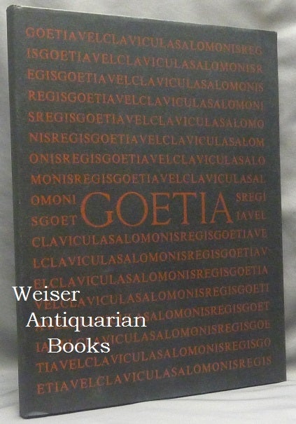 Item #66118 The Book of the Goetia of Solomon the King; Translated into English Tongue by a Dead Hand and Adorned with Divers Other Matters Germane Delightful to the Wise. Aleister CROWLEY, Commentary Introduction.
