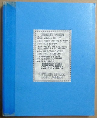Item #66129 Crowley Works: 1898 Vision Diary; 1900 Abremelin Diary; 1906 7=4 Diary; 1907...