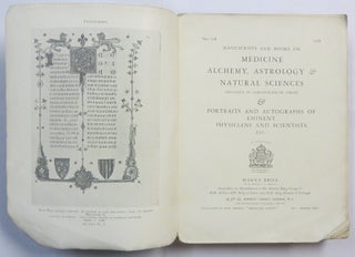Maggs Bros. Catalogue No. 520. Manuscripts and Books on Medicine, Alchemy, Astrology, & Natural Sciences; Arranged in Chronological Order & Portraits and Autographs of Eminent Physicians and Scientists, etc.