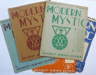 The Modern Mystic . Vol. 1 No. 1, January 1937; No. 2, February 1937; No. 3, March 1937; No. 4, April-May, 1937; No. 5, June, 1937; No. 8, September, 1937; No. 9, October, 1937; No. 10, November, 1937; No. 11, December, 1937, No. 12, January, 1938 [ later titled: The Modern Mystic and Monthly Science Review ] (10 Issues).