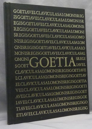 Item #66682 The Book of the Goetia of Solomon the King; Translated into the English Tongue by a...