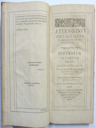 Amphitheatrum Sapientiae Solius Verae Christiano - Kabalisticum, Divino - Magicum. nec nom Physico - Chymicum, Tertriunum, Catholicon.