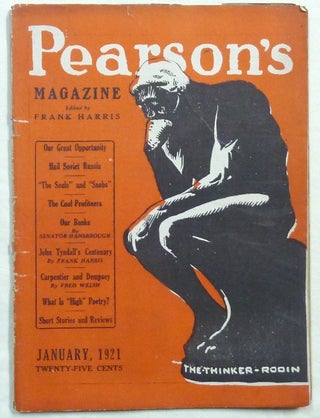 Item #67155 Pearson's Magazine, Volume 46, No. 7. January 1921. Frank HARRIS, contributor,...