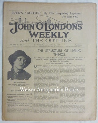Item #67163 John O' London's Weekly. Vol. XXX. No. 772. Saturday, January 27 1934. Henry...
