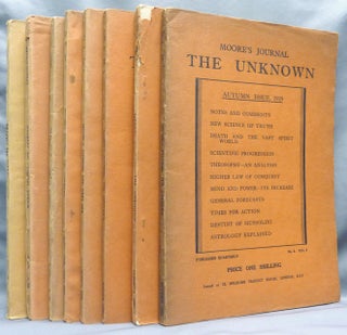Item #67286 Moore's Journal, The Unknown, No. 1, Vol. I - Summer Issue, 1929; No.2, Vol. I -...