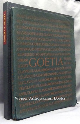 Item #67686 The Book of the Goetia of Solomon the King. Aleister. Edits CROWLEY, etc. S. L....