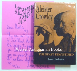 Item #68145 A copy of Roger Hutchinson's "Aleister Crowley: The Beast Demystified" with an...