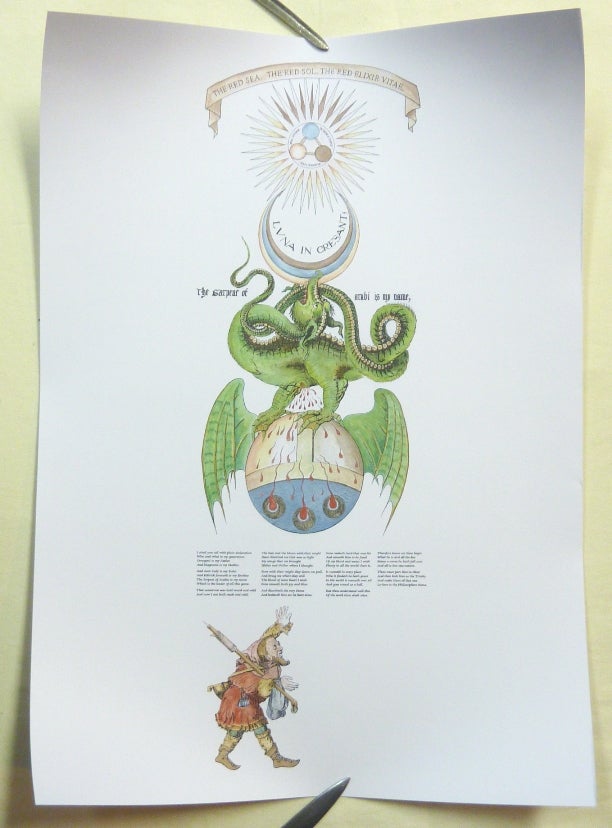 Item #68174 A Collection of Four Alchemical / Hermetic Colour Art Prints; ( Magnum Opus Hermetic Sourceworks series ). Adam MCLEAN.