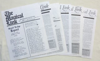 Item #68204 "The Magical Link." 6 miscellaneous issues of the journal, Published by the...