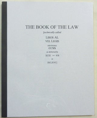 Item #68259 The Book of the Law. Aleister related CROWLEY, Marlene Cornelius, J. Edward Cornelius...