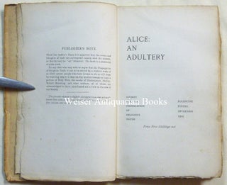 Alice: An Adultery.