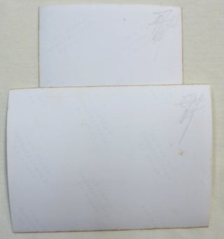 Two 3 1/2 x 4 5/8 inch colour photographic prints of Crowley's "Abbey of Thelema at Cefalu" each with David Tibet's penciled ownership signature on the rear.