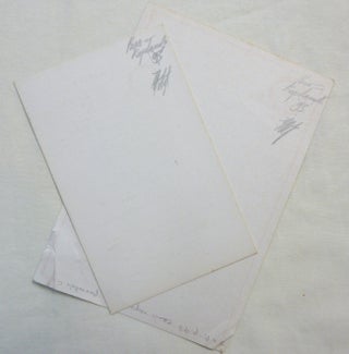 Two 1970s postcards, each with the text of Crowley's "Liber Oz" ["Liber LXXVII"] on the recto and blank versos. Each with David Tibet's penciled ownership signature on the rear.