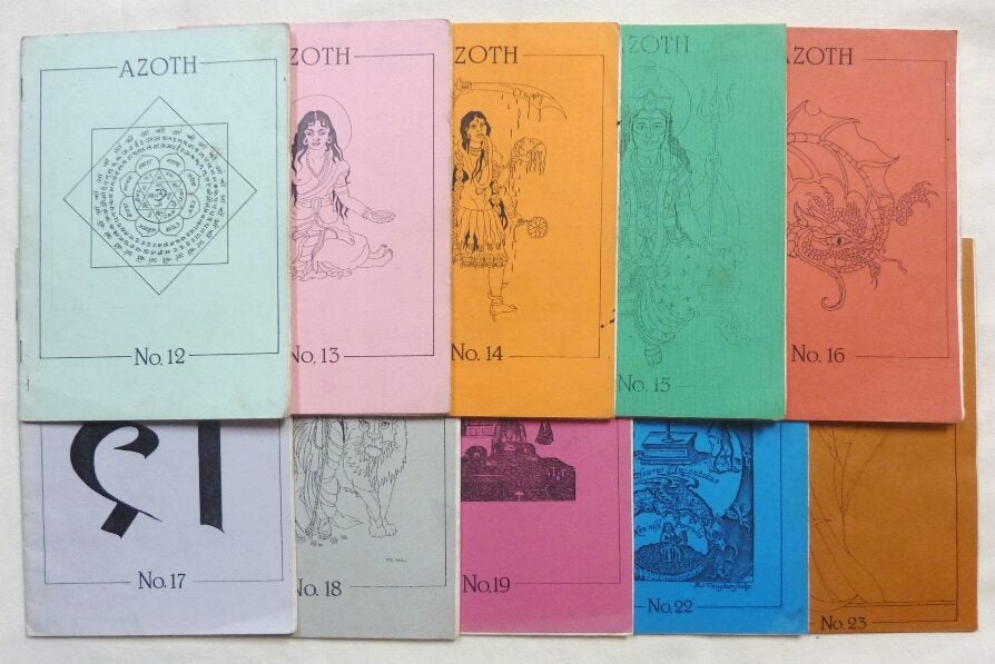 Azoth Books Azoth, Nos. 12, 13, 14, 15, 16, 17, 18, 19, 22, and 23 Ten Issues ...