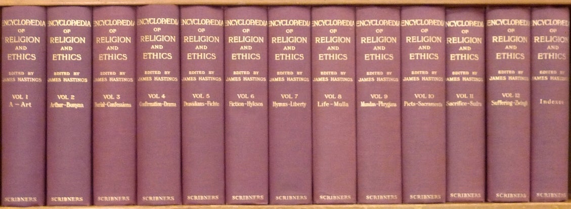 Encyclopædia of Religion and Ethics Encyclopedia of Religion and