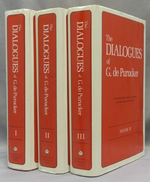 Item #68720 The Dialogues of G. de Purucker, Report of Session Katherine Tingley Memorial Group [ Three Volume Set ]. Theosophy, G. DE PURUCKER, Arthur L. Conger, Gottfried de Purucker.