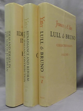 Item #69024 Lull & Bruno. Collected Essays. Volume 1; Renaissance and Reform: the Italian...