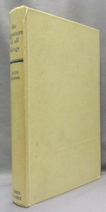 Item #69031 The Signature of All Things and other writings. Jacob BOEHME, Clifford Bax
