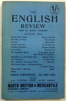Item #69113 Aleister Crowley contributes a poem "Chants Before Battle" to The English Review, ...