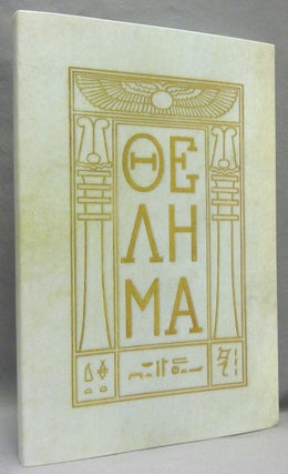 Item #69133 Thelema ( letters in Greek ) [ The Holy Books of Thelema ]. Aleister CROWLEY