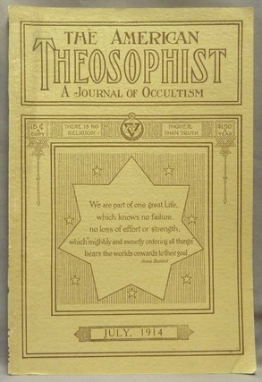 Item #69329 The American Theosophist. A Journal of Occultism ( Vol. XV, No, 10, July, 1914 )....