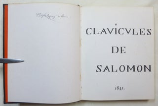 Les Clavicules de Salomon ou le Veritable Grimoire Secretum Secretorum.