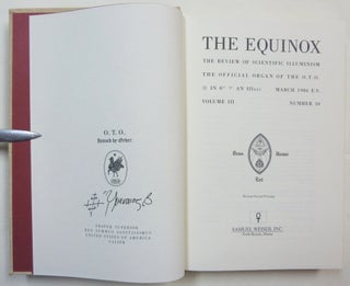 The Equinox. Volume III, Number 10. The Review of Scientific Illuminism. The Official Organ of the O. T. O.