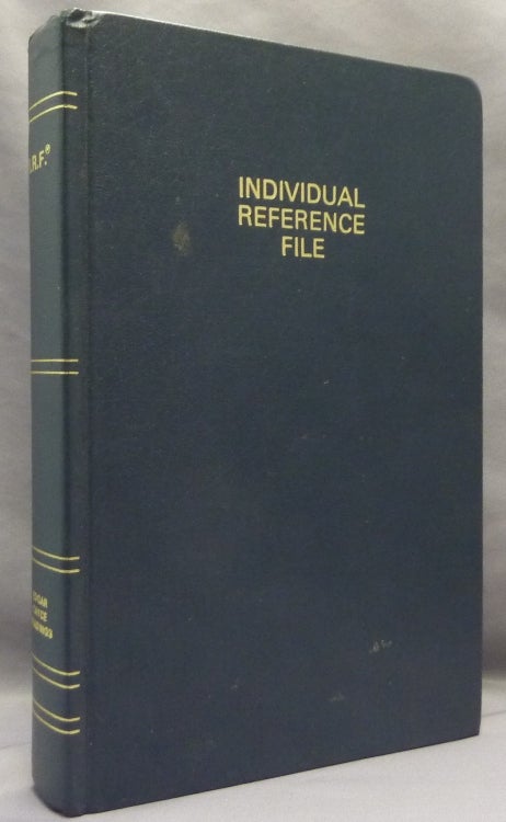 Item #69584 Individual Reference File of Extracts from the Edgar Cayce Readings. Edgar CAYCE, Gladys Davis Turner, Mae Gimber St. Clair ST. CLAIR, compilers.