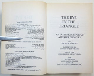 The Eye in the Triangle. An Interpretation of Aleister Crowley.