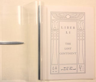 Liber LI. The Lost Continent.