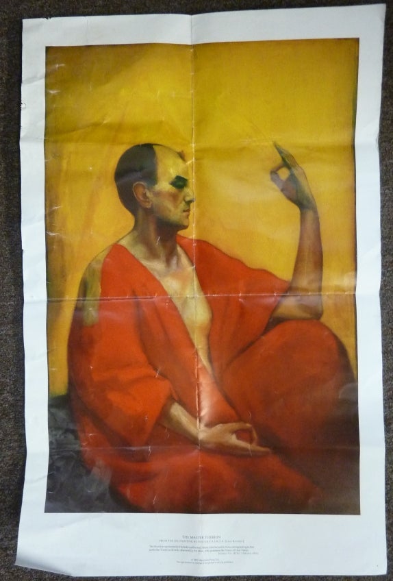 Item #69975 A poster / print of a of a painting of Aleister Crowley by Leon Engers Kennedy. Aleister CROWLEY.
