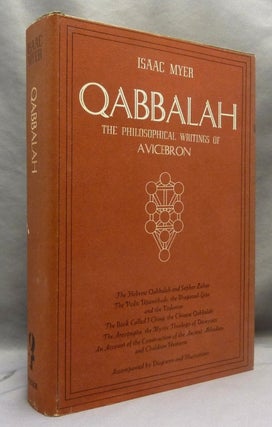 Item #70113 Qabbalah; The Philosophical Writings of Solomon Ben Yehudah Ibn Gebirol or Avicebron;...