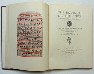 The Equinox of the Gods (being The Equinox Vol. III, No. III).