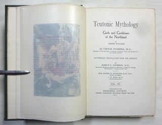 Teutonic Mythology: Gods and Goddesses of the Northland ( 3 Volume Set ).