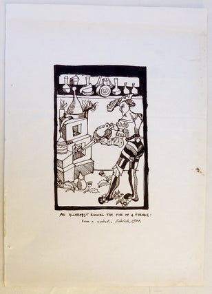 Item #70460 "Distillation on the Large Scale (c. 1500)" and "Sublimation: From Latin Edition of...