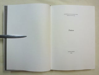 Datura, an Anthology of Esoteric Poesis.