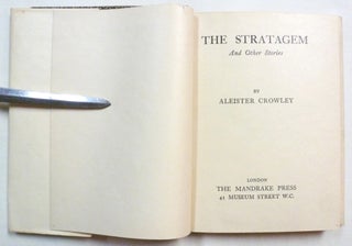 The Stratagem and Other Stories.